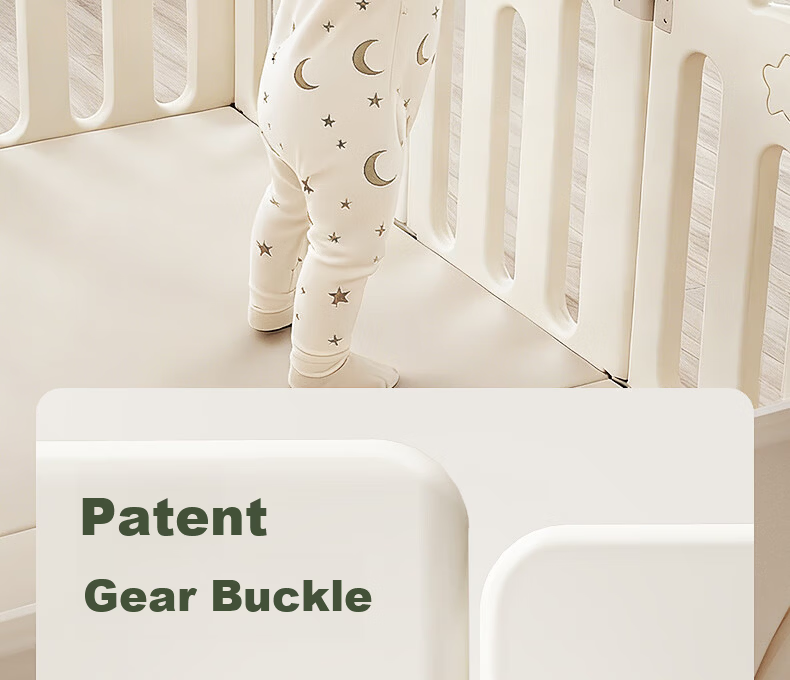 BG-BABYGO Star Moon Playpen Baby Indoor Floor Mat Protective Fence Living Room Baby Gift 18
