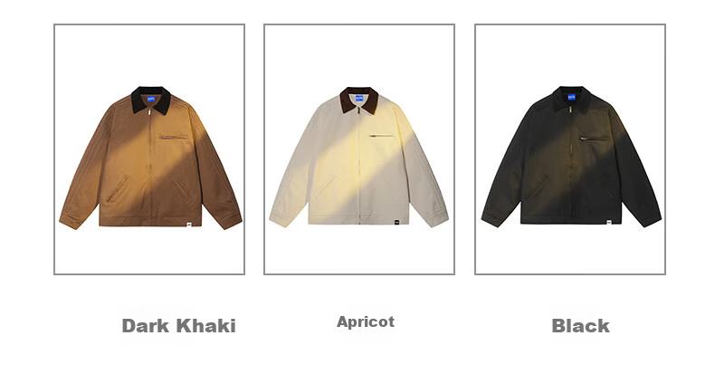 MARK FAIRWHALE Japanese Retro Workwear Jacket Men 2025 Autumn New American Style Lapel Coat Men Beige XL 6