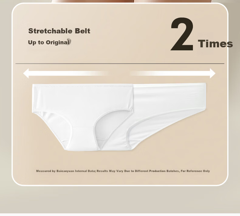 Baicaoyuan Disposable Cotton Women's EO Sterilized No-Wash Travel Maternity Menstrual Day-Use Underwear 5 Pieces 2XL 9
