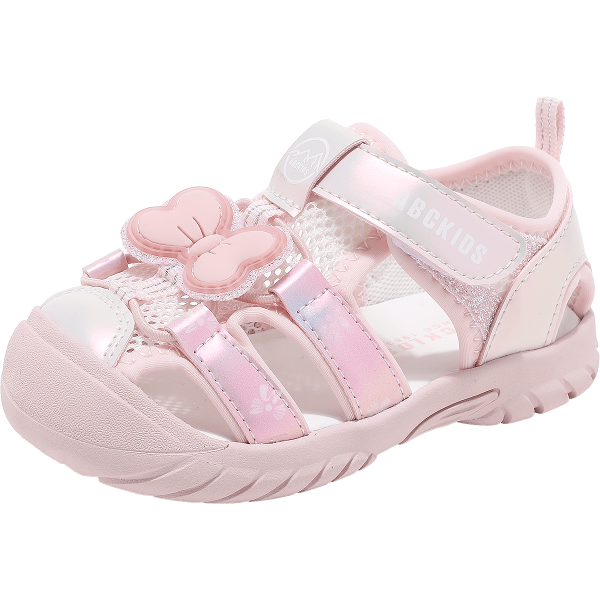 ABC KIDS Girls Summer Sandals Toddler Kids Closed-Toe Non-Slip Beach Shoes 3206 Pink Size 29