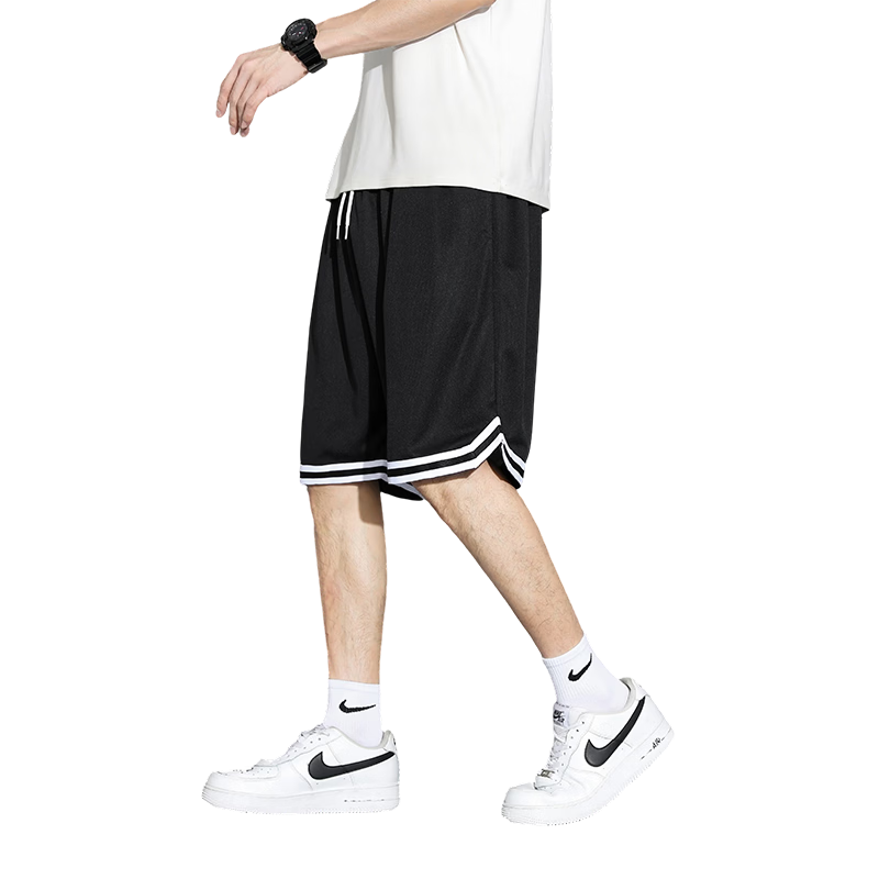 GLM Semir Group American Style Men's Summer Ice Silk Thin Basketball Shorts Quick-Dry Plus Size Casual Pants