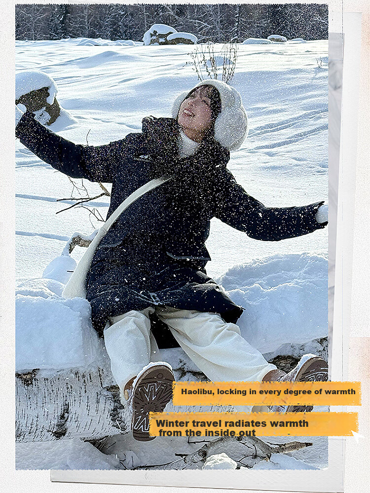 Bosideng Extreme Cold Goose Down Jacket Unisex Couple Thickened Hooded Long Warm Coat Winter 13