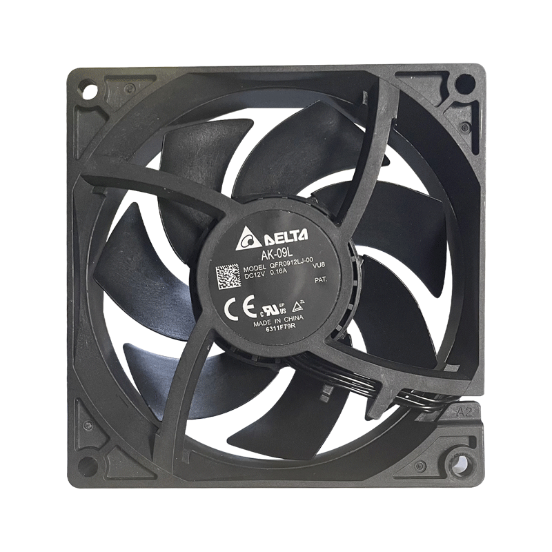 DELTA Cooling Fan QFR0912LJ 9cm High Air Pressure Industrial Cooling Fan (Dual Ball Bearings / 1-Year Replacement Warranty / PWM Intelligent and Manual Control / 2850 RPM)