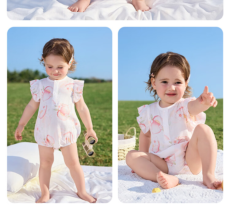 Betis Baby Bodysuit Summer Thin Bamboo Cotton Gauze Breathable Sleeveless Triangle Romper Pajamas Home Jumpsuit 16