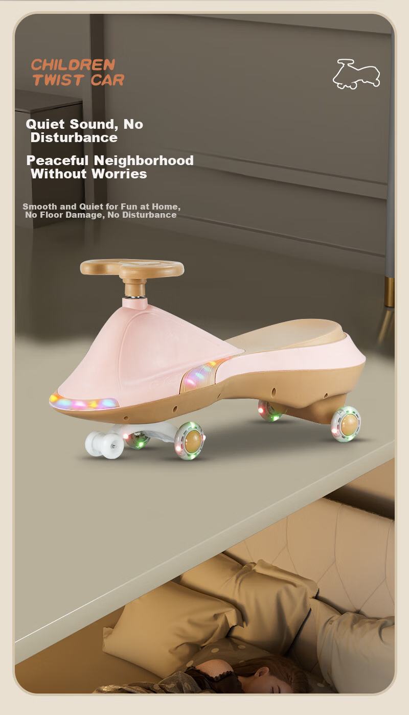 Strolex Kids Twist Ride-On Car for Ages 1-5-8, Swing Car, Toddler Scooter, Boys and Girls Baby Ride-On Toy Car 7