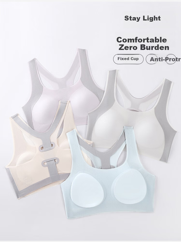 Xueqiman Junior High and High School Girls Bra for Adolescent Girls Development Period Youth Children's Underwear 10