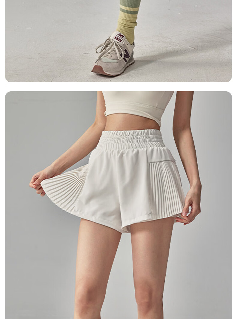 Xueqiman Women's Loose Sports Shorts Summer Anti-Exposure Running 2026 New Three-Quarter Pilates Fitness Pants 11