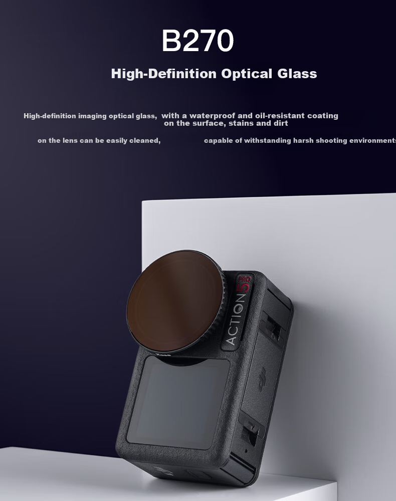 Kase ND64 & PL Combined ND and Polarizing Filter for DJI Action 5 Pro 4 3 Sports Camera 4
