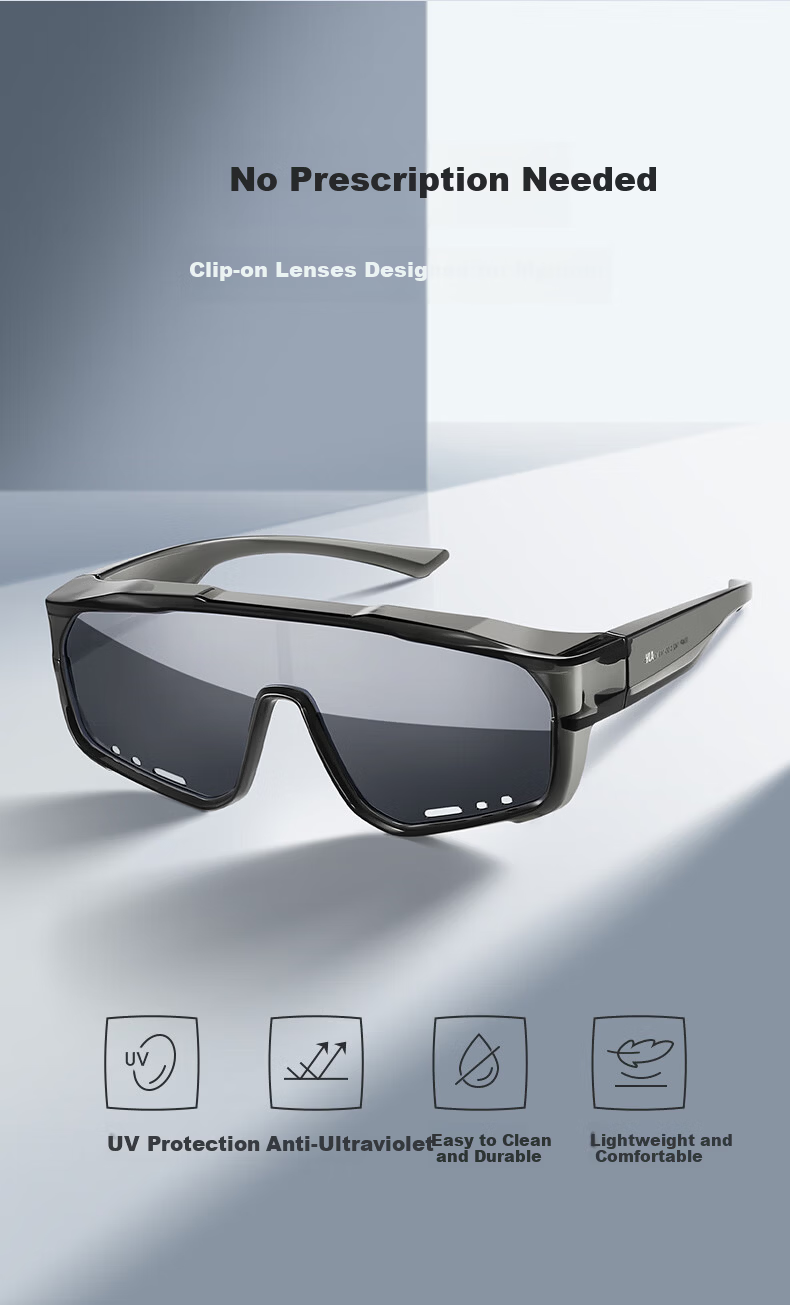 HLA Polarized Prescription Clip-On Sunglasses for Men and Women Outdoor Sports Cycling Driving UV Protection 2