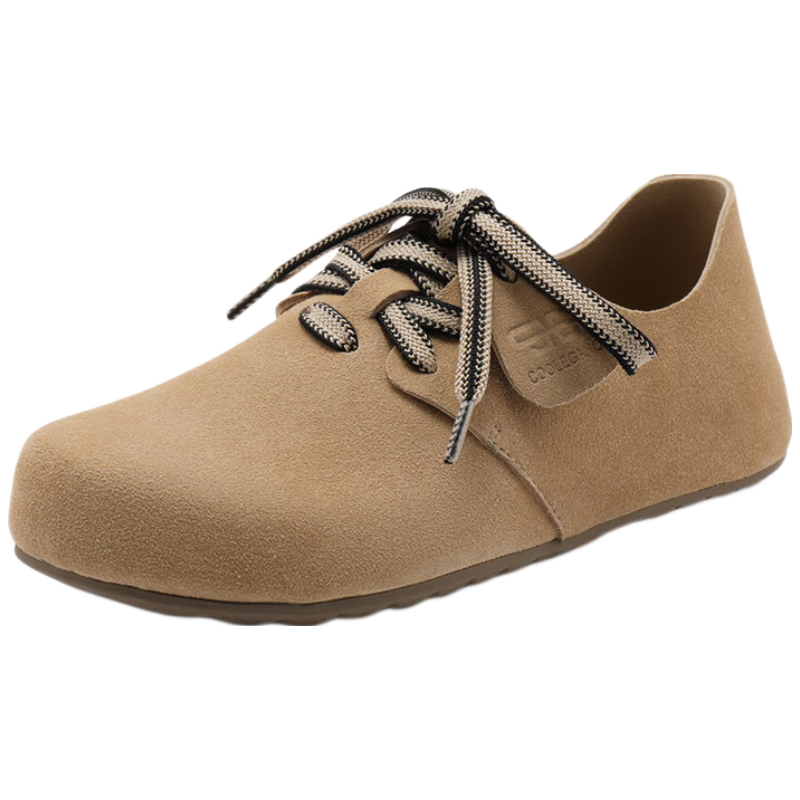 Belle Zhou Yutong Same Style Pillow Toast Women's Birkenstock Shoes New Oxford Flats B7Z1DAM5, Apricot Color-Single Lining, Size 37