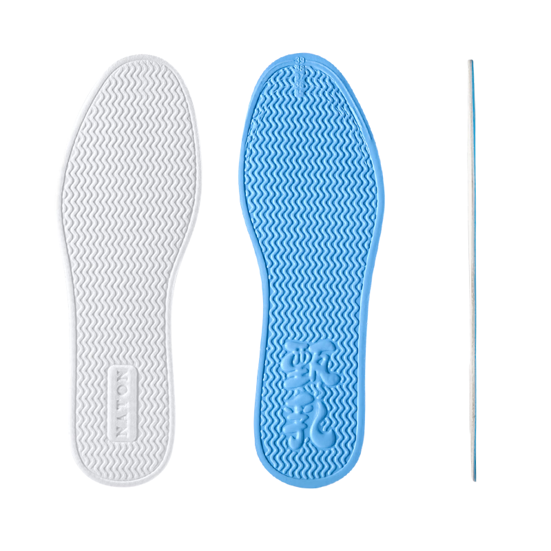 Footprint Tribe Barefoot Magic Insoles Men's Summer Breathable Sweat-Absorbing Odor-Resistant Latex Non-Stick Feet Size 37-38 [2 Pairs]