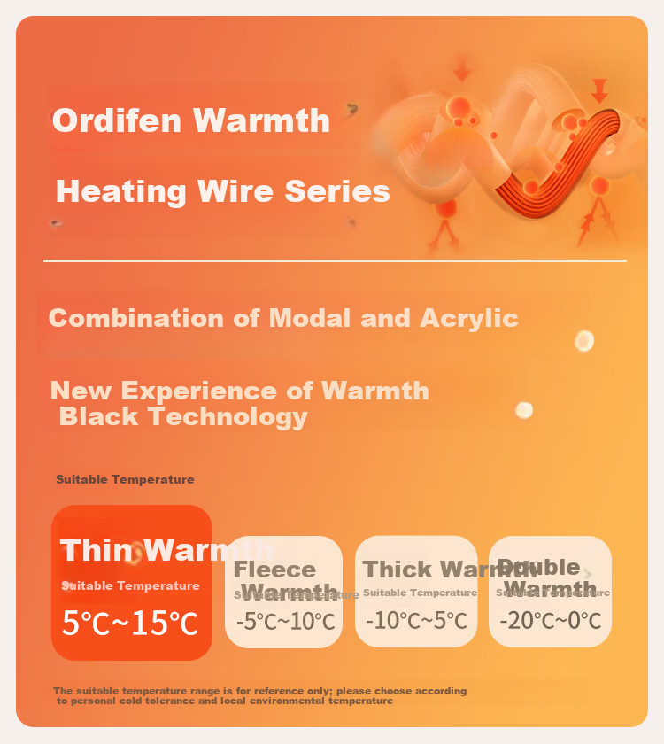 Ordifen Modal Crew Neck Autumn Shirt Women's Thermal Underwear Antibacterial Heat Retaining Cotton Sweater Black L 1