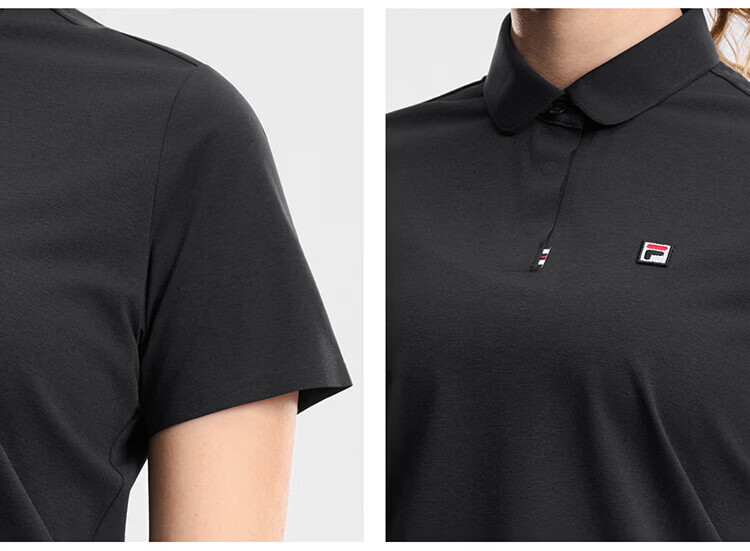 FILA Official Women's Knitted Short Sleeve Polo Shirt 2026 Summer Tennis Sports Quick-Dry Top 32