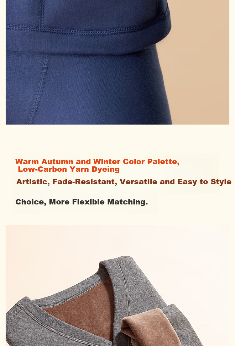 MiiOW Men's Thermal Underwear Fleece Thickened Warm Long Sleeve Cardigan Outerwear Basic Base Layer Top for Men 16