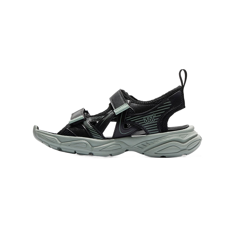 361° Kids Summer Sandals 26 Boys Girls Breathable Soft Cushioning Sports Sandals Black Size 35