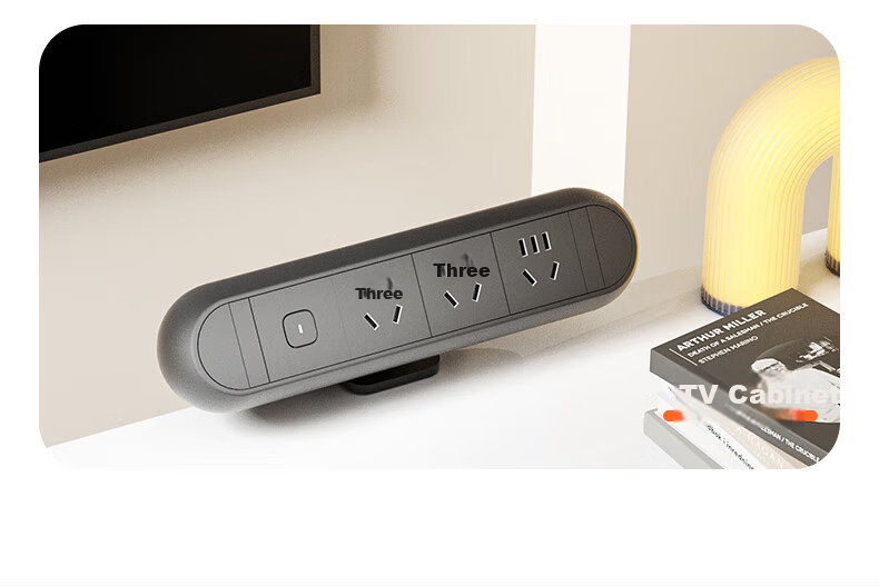 Lianggong Desk Clamp Socket Desktop Embedded Liftable Retractable Multifunctional Home Gaming Computer Office Desk Invisible Power Strip 3-Socket Outlet 11