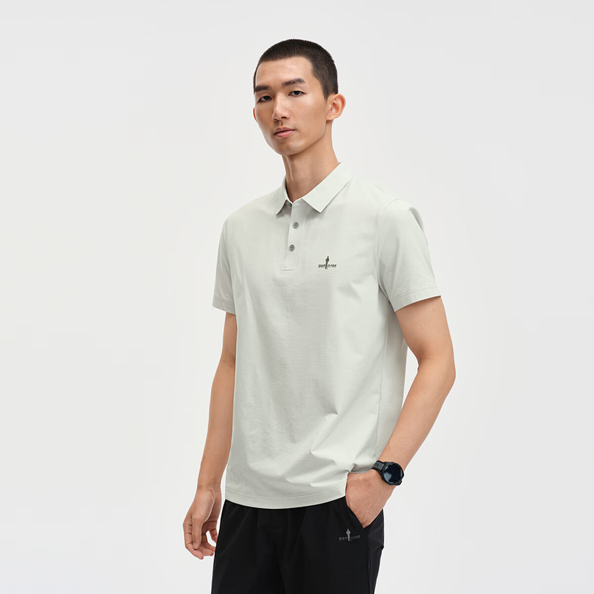 Biyinlefen Outdoor Skill Fabric 2026 Summer New Men's Outdoor Sports Quick-Dry Easy-Care Short Sleeve Polo Shirt