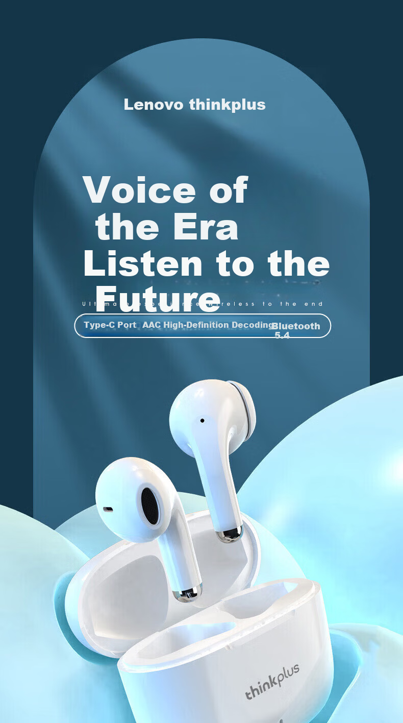 Lenovo LP40pro Bluetooth Wireless Semi-In-Ear Earphones Running Sports Music Call Noise Cancelling Gaming Long Battery Life Compatible with Apple Huawei Xiaomi Black 1