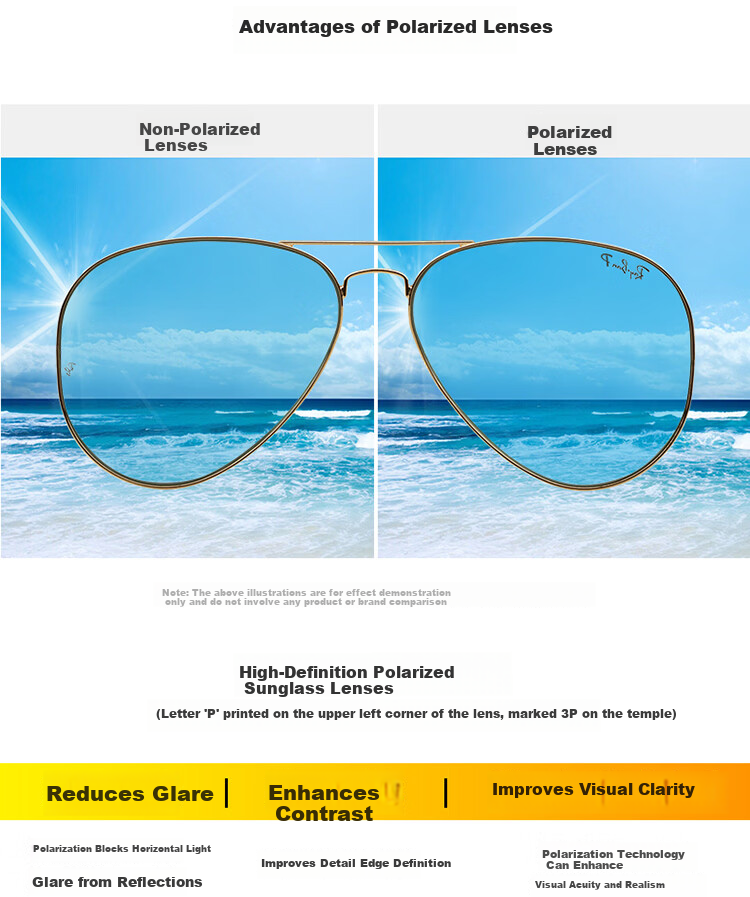 Ray-Ban Classic Aviator Series Sunglasses Driving Cycling Outdoor Glasses Unisex 0RB3025 Gift 18