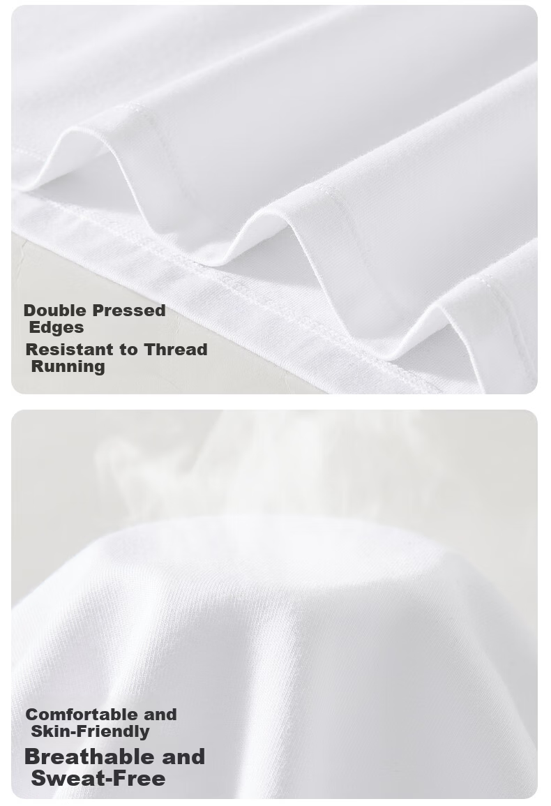 Miiow [Antibacterial Cooling] Men's Short Sleeve T-Shirt 40s Combed Cotton Basic Spring Summer White 2XL 15
