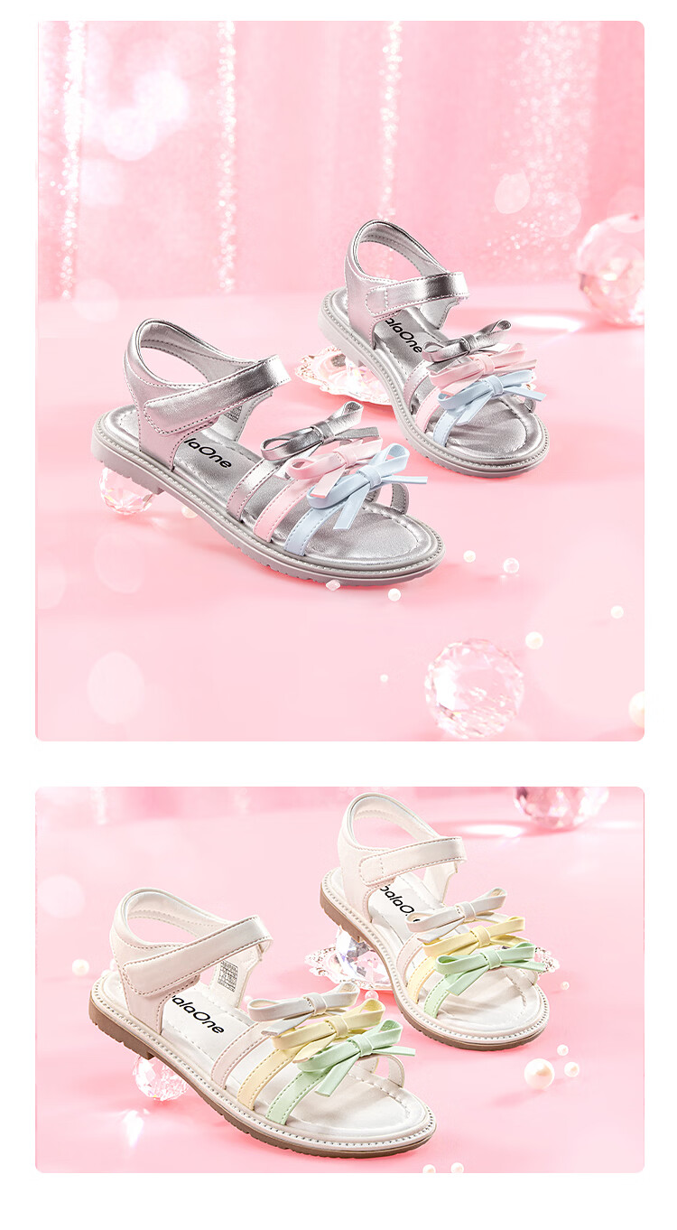 Balabala [balaOne] Kids Sandals Girls Children's Breathable Casual Shoes Summer 2026 7