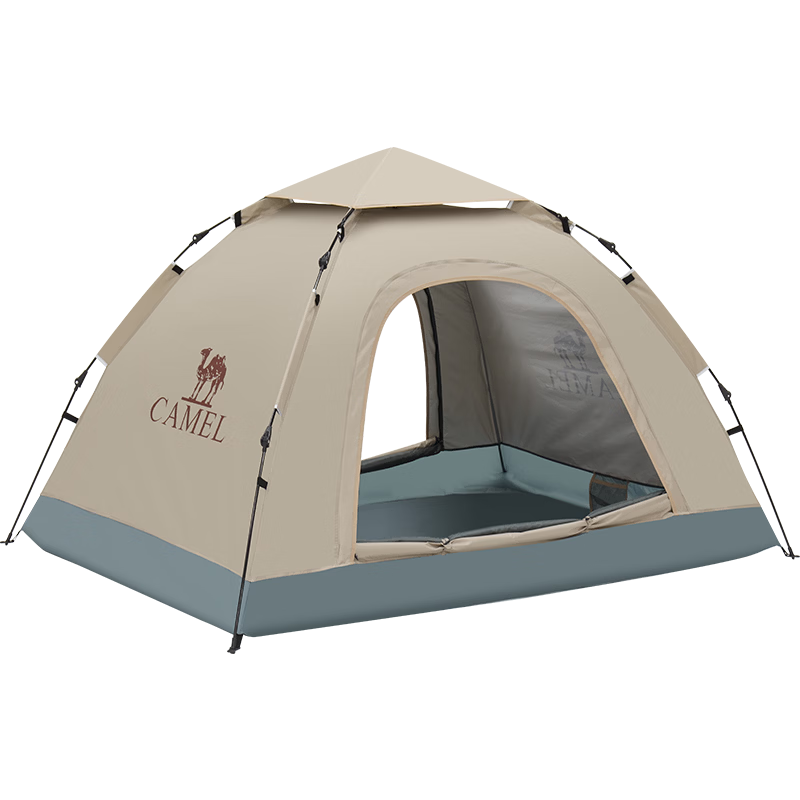 CAMEL Fully Automatic Tent, Outdoor Portable Folding Camping Tent, Thickened Camping Equipment, Quick-Open Sun Protection Tent