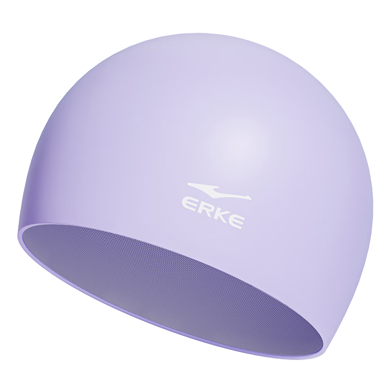 ERKE Silicone Swim Cap Solid Color Unisex Adult Professional High Elasticity Ear Protection Comfortable Long Hair Swimming Cap