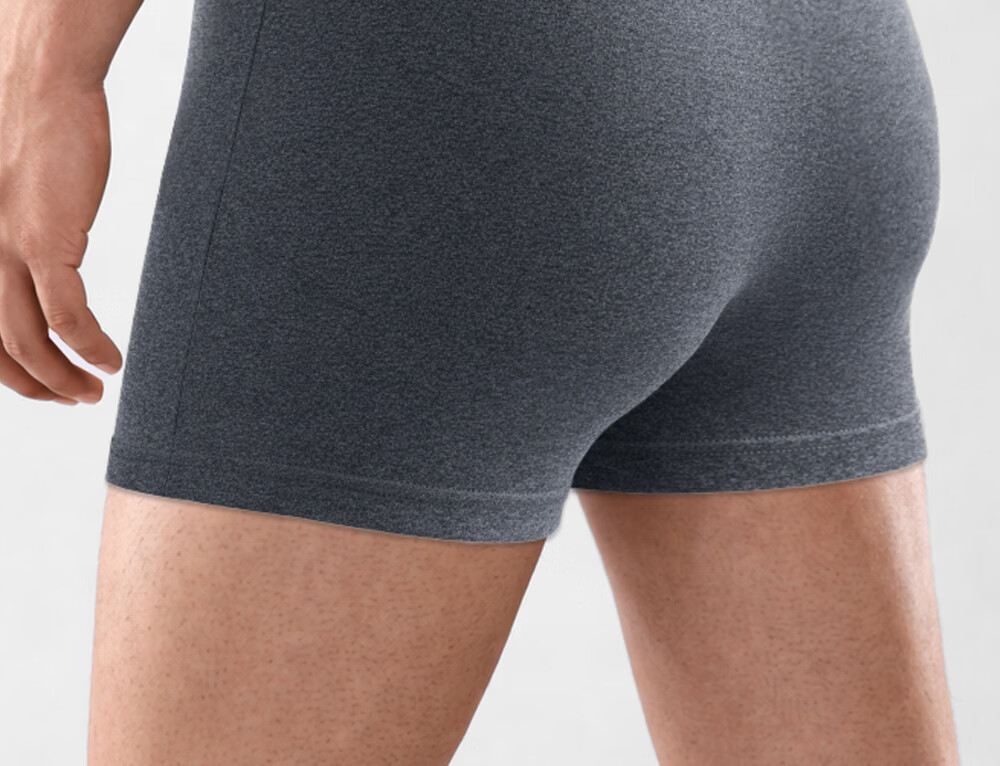 Seven Wolves Men's Underwear [10A Grade Full Antibacterial] Solid Color Boxer Briefs Comfortable Breathable Shorts 4-Pack L 1