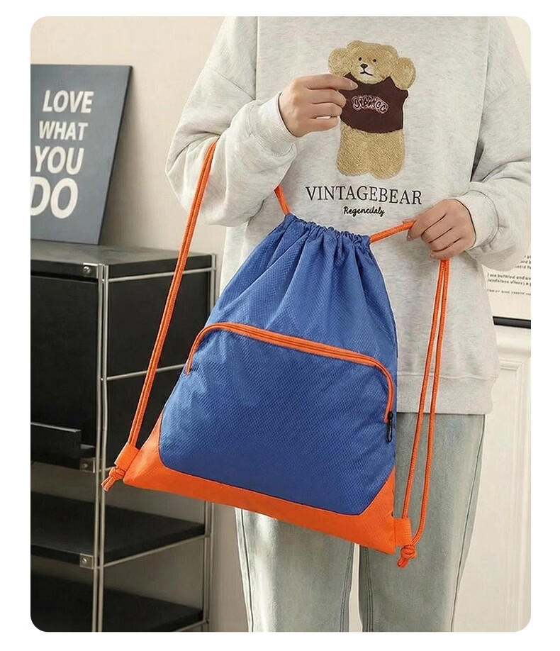 SCOGOLF Sports Backpack Unisex Gym Bag Swimming Drawstring Football Storage Sack School Basketball Bag 15
