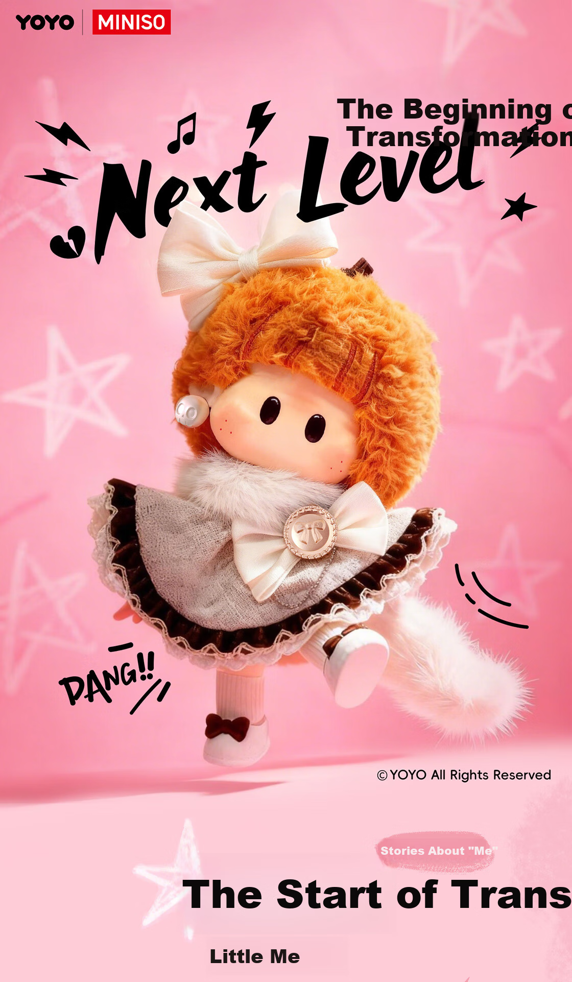 MINISO YOYO Metamorphosis Series PVC Plush Keychain Pendant Right-Right Sauce Figurine Toy Birthday Gift for Girls 1