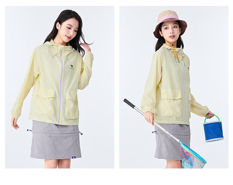 CAMEL Outdoor Sun Protection Jacket 26 Spring Summer New Unisex Water-Repellent Loose Thin Breathable Sunproof Coat 9002 12