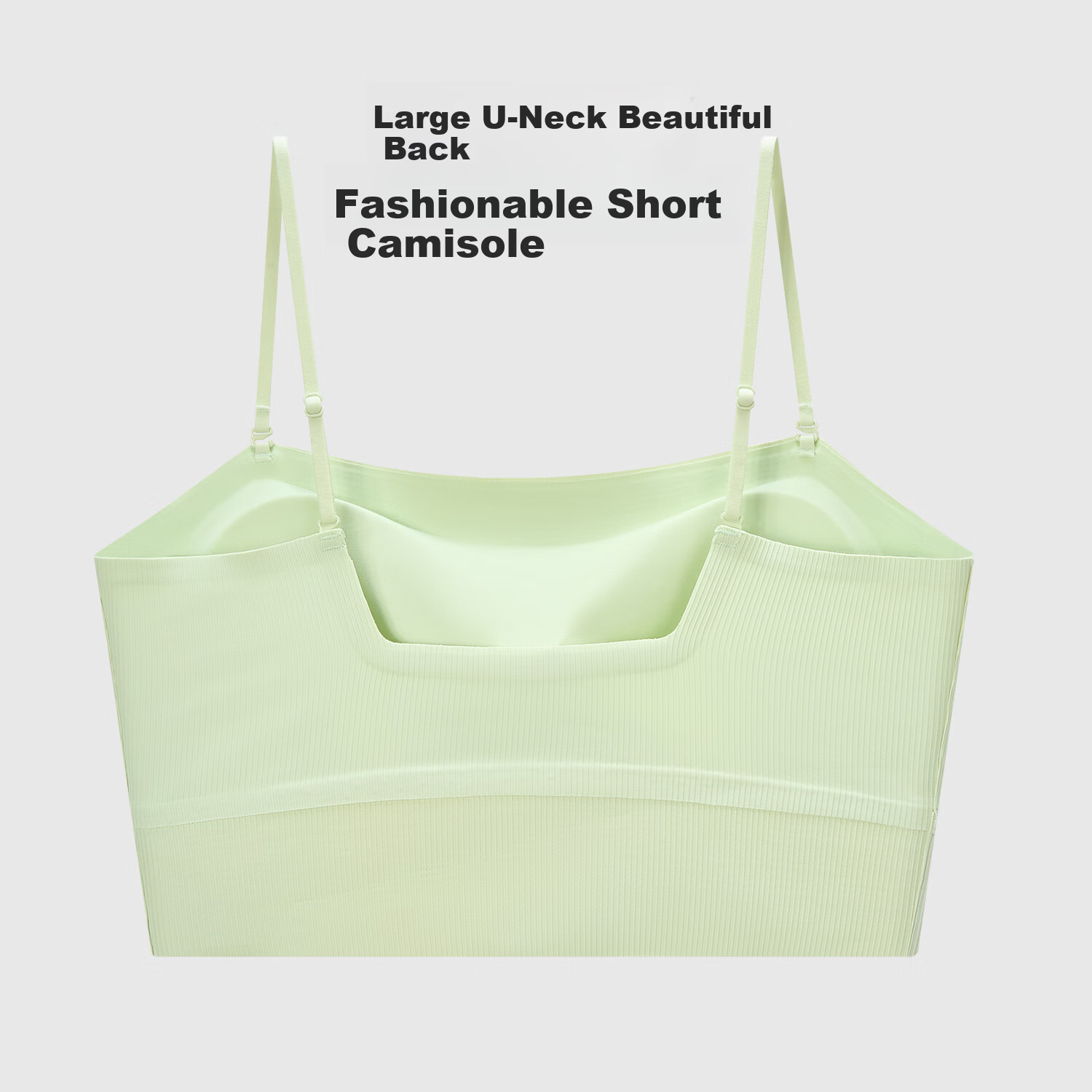Bandgewoo Women's Padded Camisole Tank Top, Stylish Back Bra Integrated Thin Underwear for Belly Coverage and Layering