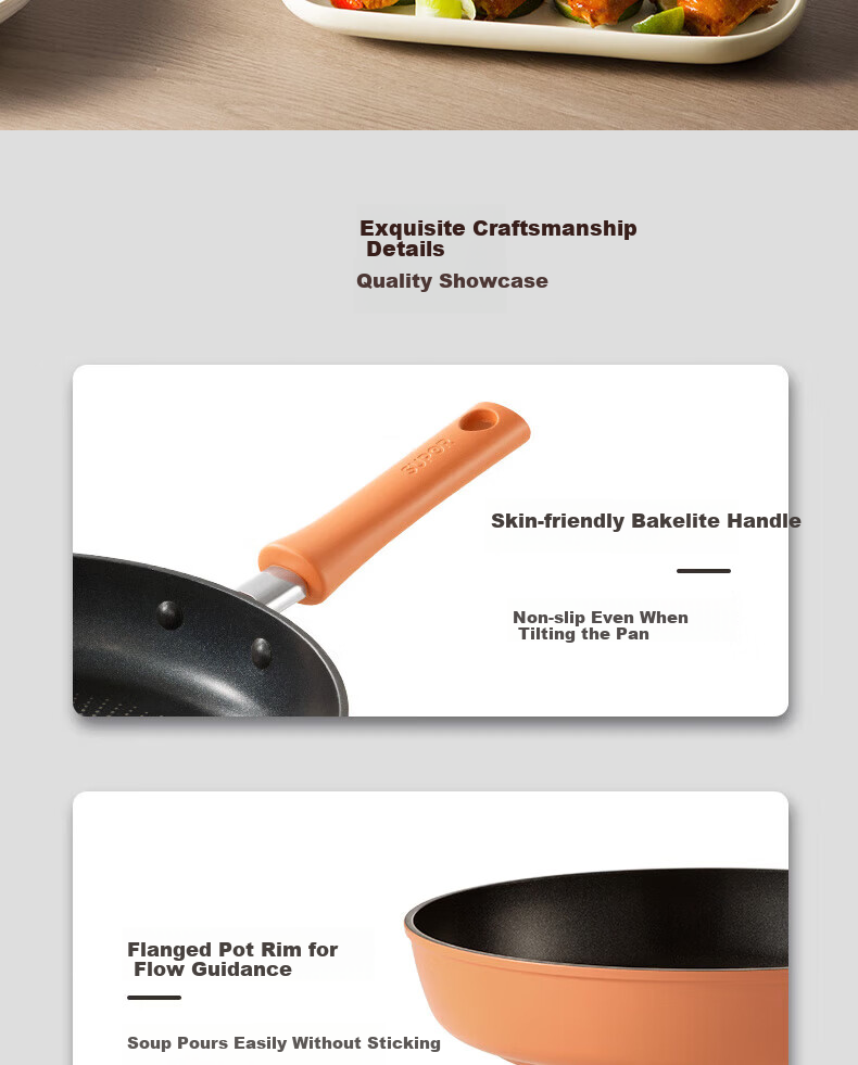 SUPOR Red Dot Oil-Gathering Non-Stick Frying Pan 26CM Gas Stove Compatible PJ26LX1 9