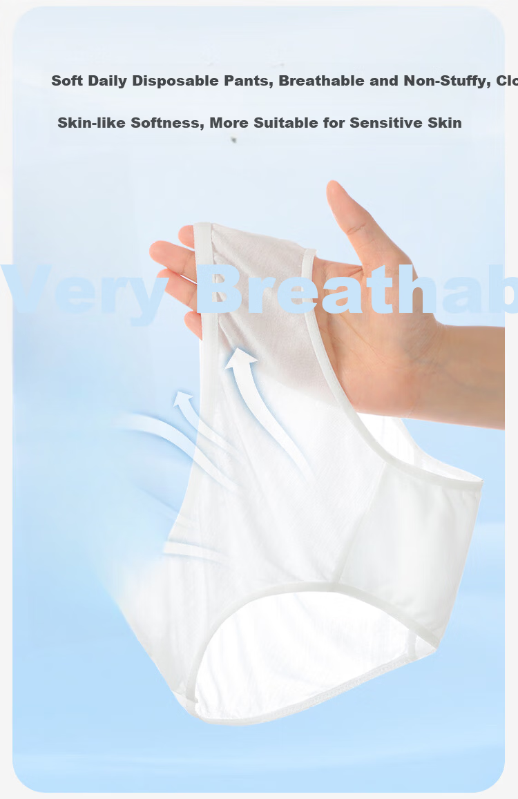 Jiusuiban Lyocell Daily Disposable Children's Underwear Girls Disposable Panties Travel School Period Triangle Shorts 5