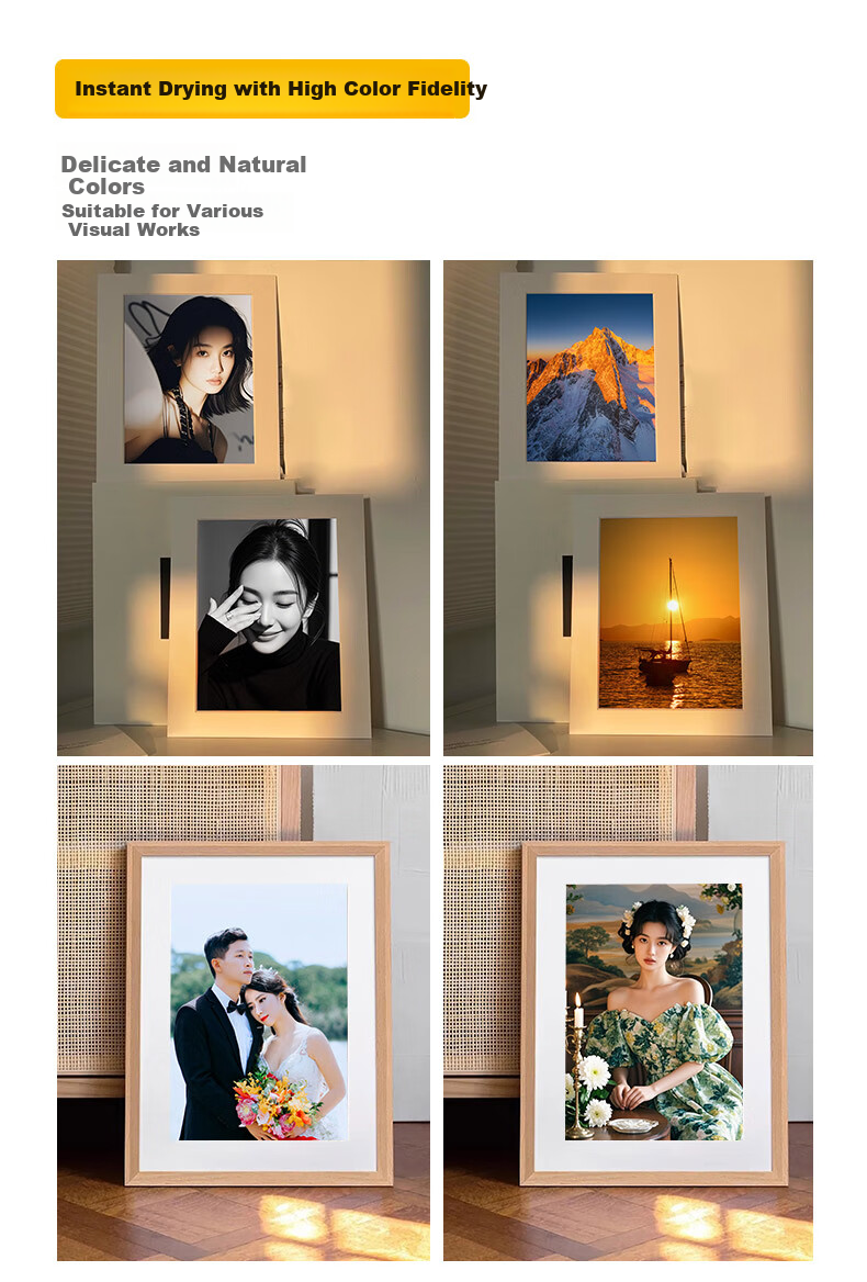 KODAK RC Velvet Waterproof Photo Paper A4 Inkjet Printing Photo Paper 250g High-Quality Scratch-Resistant Durable Photo Printing Paper 20 Sheets 9891-681 4