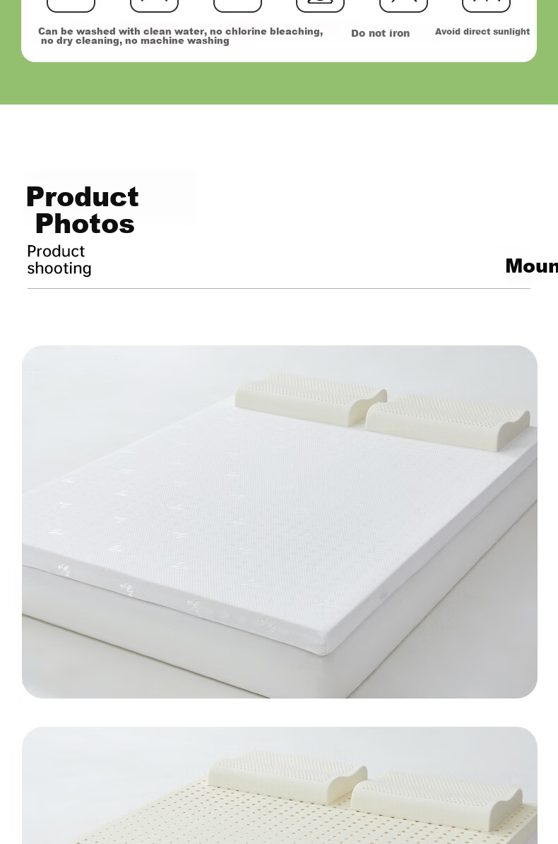MENGYISHU Latex Thin Mattress 0.9x1.9m Thai Natural Rubber 2cm Student Dormitory Single Tatami Soft Mattress Pad 11