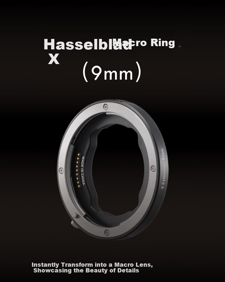 HASSELBLAD X Macro Extension Tube (9mm) for HASSELBLAD X2D/X1D/907X Medium Format Cameras and XCD Lenses 1