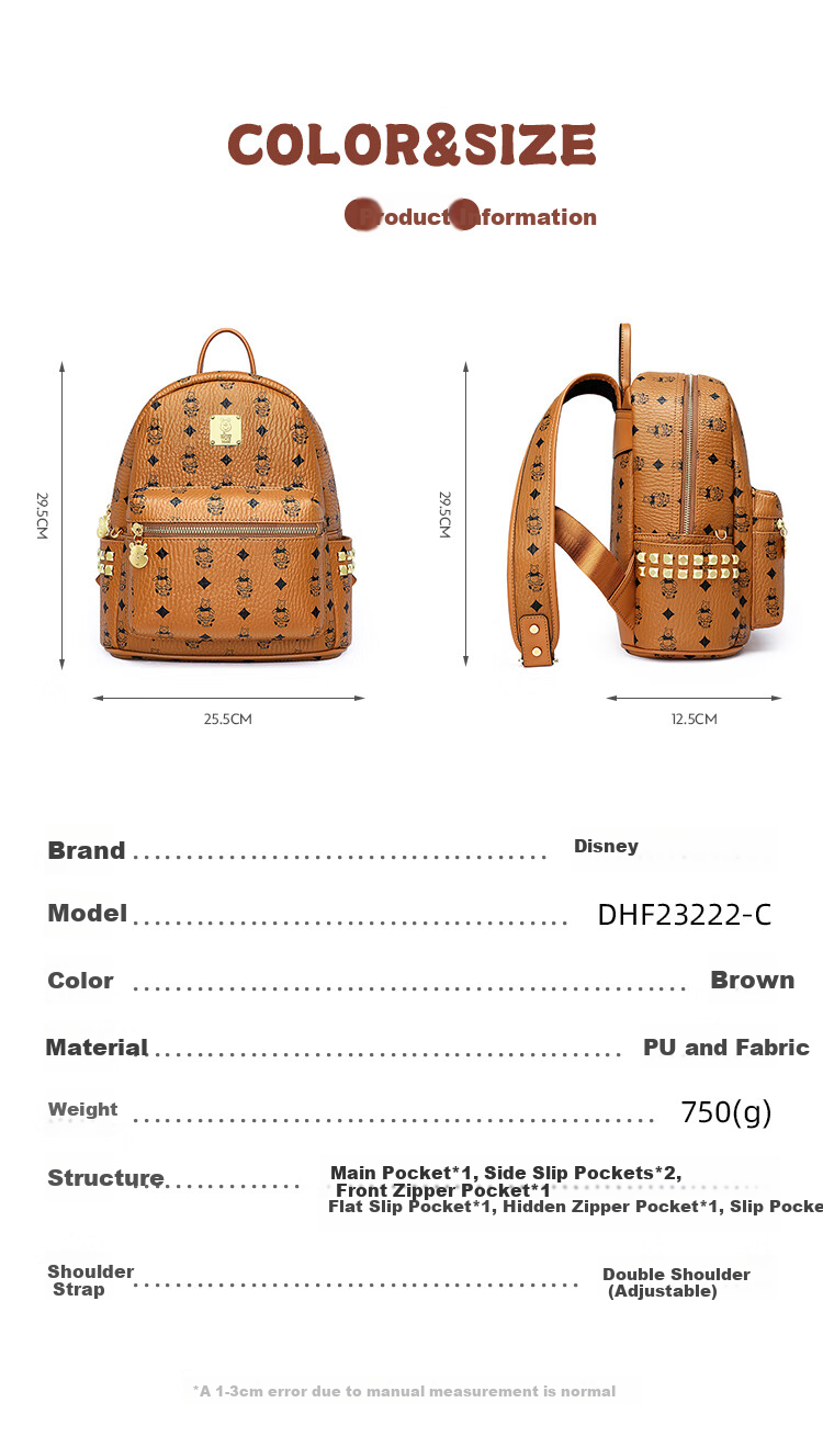 Mascot Disney Women's Backpack Lightweight Luxury New Large Capacity Commuter Birthday Gift Women's Day 8