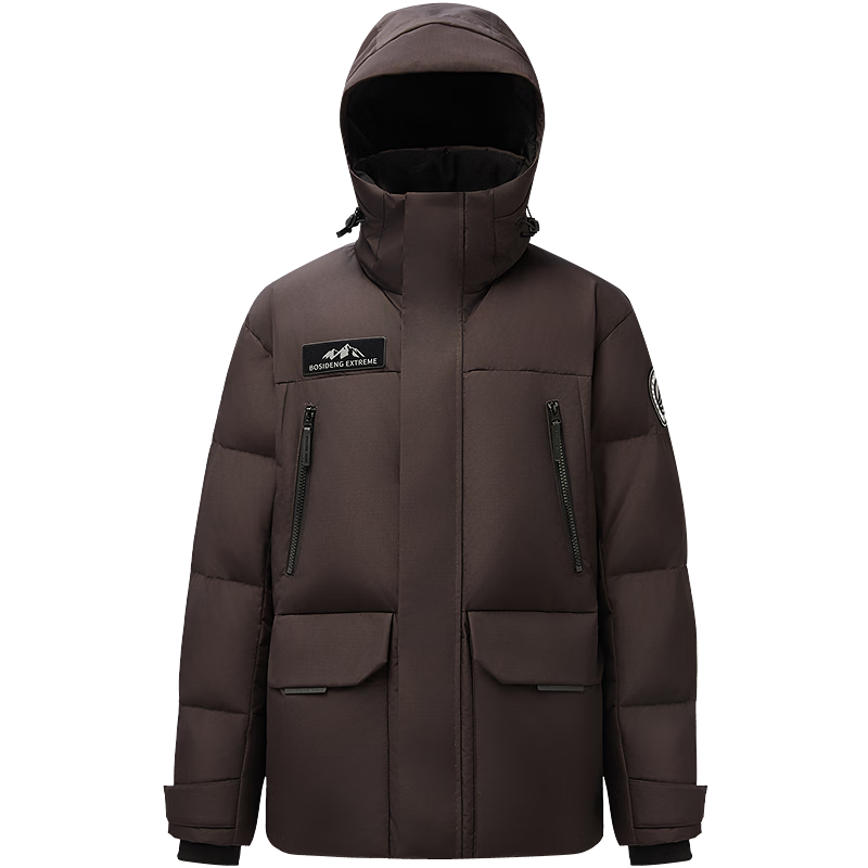 BOSIDENG 25-Year Extreme Cold Goose Down Thickened Hooded Unisex Couple Ultimate Warmth Mall Edition Down Jacket