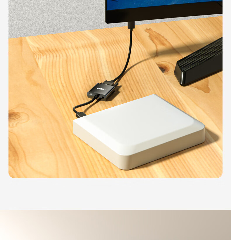 Acer HDMI to VGA Converter Adapter High-Definition Video Adapter for PC Laptop Xiaomi Box PS5 to Monitor Projector TV Display 6