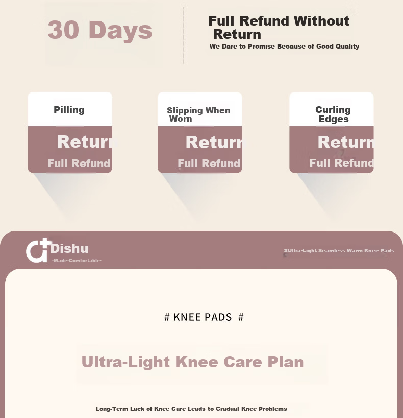 DISHU Women's Knee Brace for Arthritis Warmth Old Cold Leg Support Meniscus Ligament Patella Injury Medical Knee Support Sleeve 3