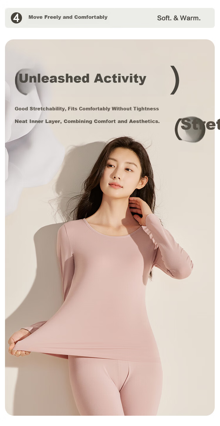 Hongdou Men's 7A Antibacterial Cotton Camellia Oil Moisturizing Soft Elastic Thin Warm Tight Autumn Thermal Underwear Set 7