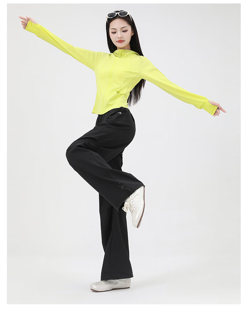 Langsha Women's Work Pants Summer Ice Silk 2026 New Quick-Dry Loose Wide-Leg Straight Outdoor Sports Trousers 19