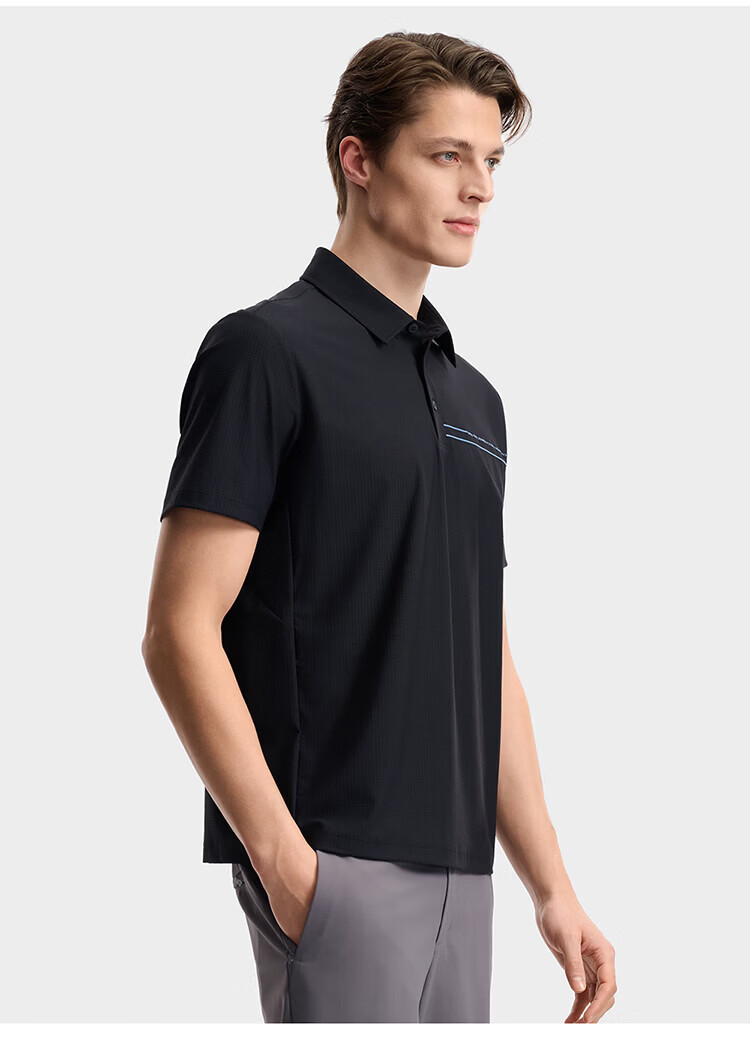 FILA Official Men's Knitted Short Sleeve Polo Shirt 2026 Summer Sun Protection Cooling Comfortable Top 37