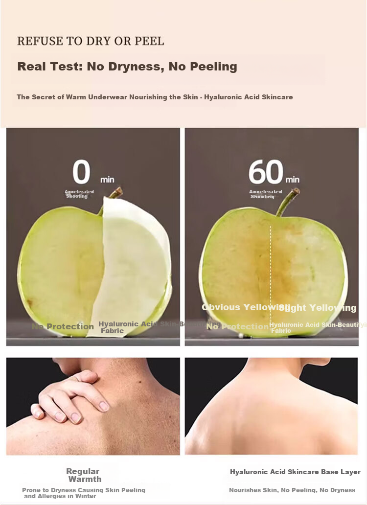 Hug Cotton Ultra-Thin Hyaluronic Acid Antibacterial Skin-Beautifying Thermal Base Layer for Spring and Autumn 6