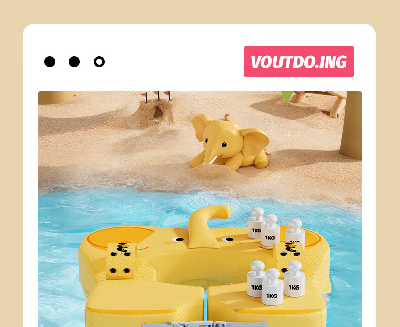 Voutdo.ing Baby Swimming Ring Inflatable-Free Underarm Float for Babies Over 6 Months 7