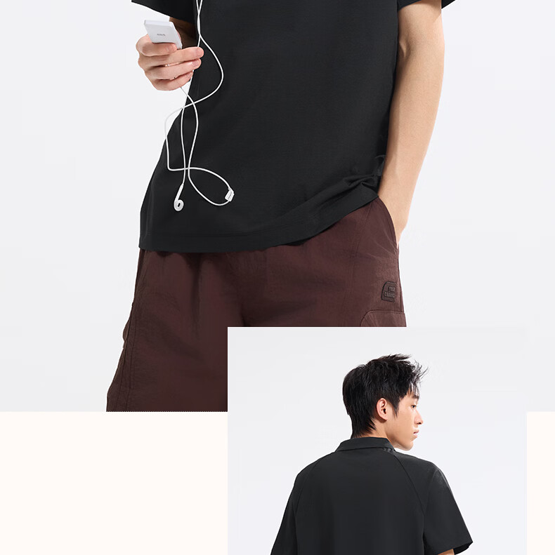 361° Men's Spring Summer Sports Polo Shirt Outdoor Quick-Dry Antibacterial Loose Short Sleeve Top 652623101-1 18