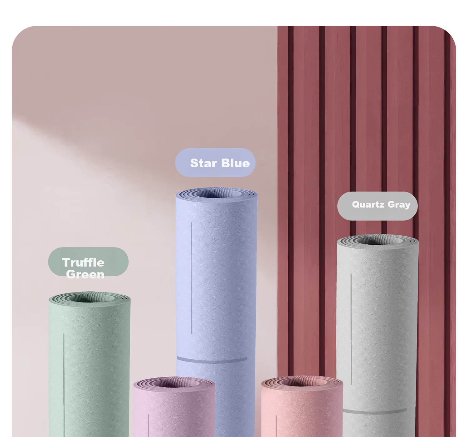 Yottoy Yoga Mat Extra Long 2m Large Size Thickened Wide Non-Slip Shock Absorption Exercise Mat for Men and Women Home Use 28