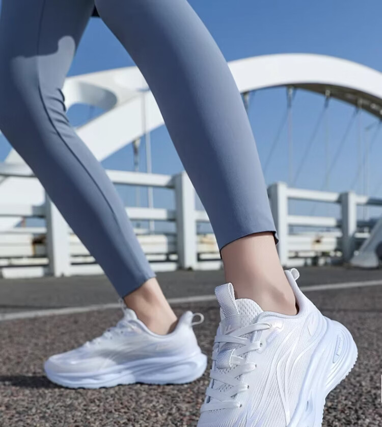 Warrior Official Women's Sports Shoes 2026 Summer New Lightweight Mesh Running Shoes for Women 5535 White Pink Size 36 23