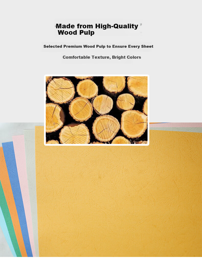 Doton 160g A3++ Embossed Leather Texture Cover Paper 297*460mm Bright Red 100 Sheets for Binding Machine Faux Leather Texture Proposal Document Contract Cover Cloud Paper 3